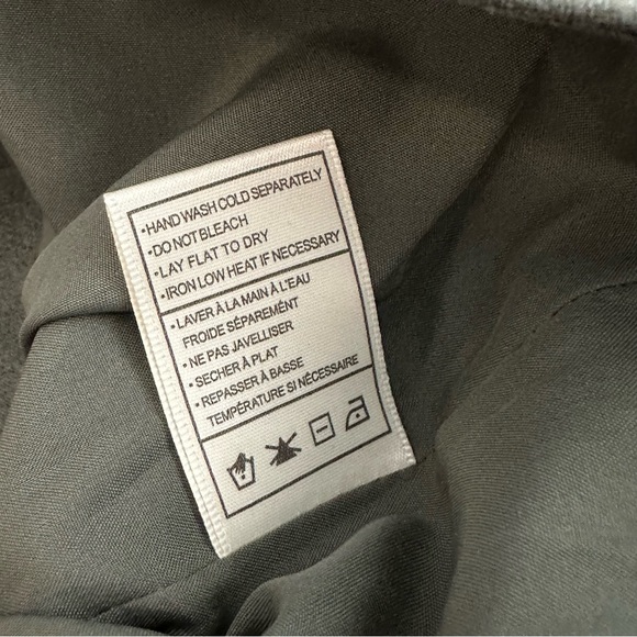 BB Dakota by Steve Madden Army Green Faux Vegan Suede Moto Jacket Size S - Picture 8 of 12